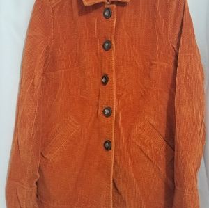 Chadwicks Petite Medium Pumpkin Courdoroy Jacket